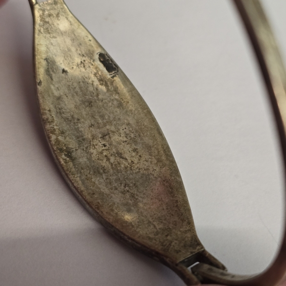 Vintage mountain scene bracelet shooting star silver tone crushed turquoise - Picture 15 of 16